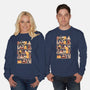 Kawaii Duck Library-Unisex-Crew Neck-Sweatshirt-tobefonseca
