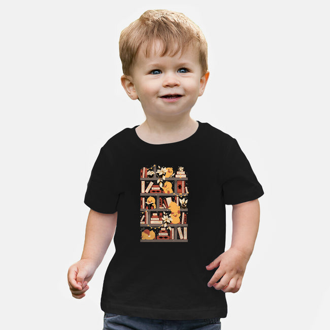 Kawaii Duck Library-Baby-Basic-Tee-tobefonseca