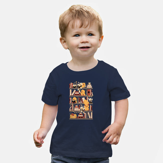 Kawaii Duck Library-Baby-Basic-Tee-tobefonseca