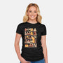Kawaii Duck Library-Womens-Fitted-Tee-tobefonseca