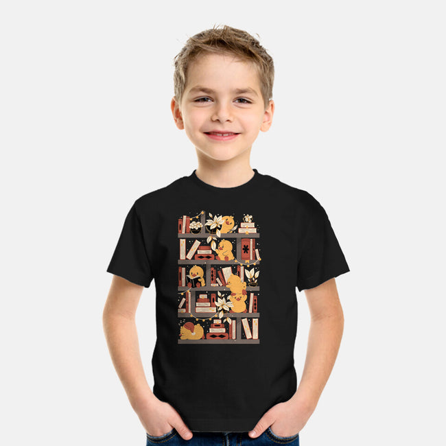 Kawaii Duck Library-Youth-Basic-Tee-tobefonseca