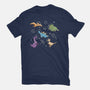 Dinostellar Space Dinosaurs-Womens-Fitted-Tee-tobefonseca