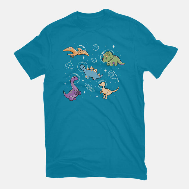 Dinostellar Space Dinosaurs-Womens-Fitted-Tee-tobefonseca