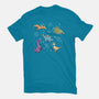 Dinostellar Space Dinosaurs-Unisex-Basic-Tee-tobefonseca