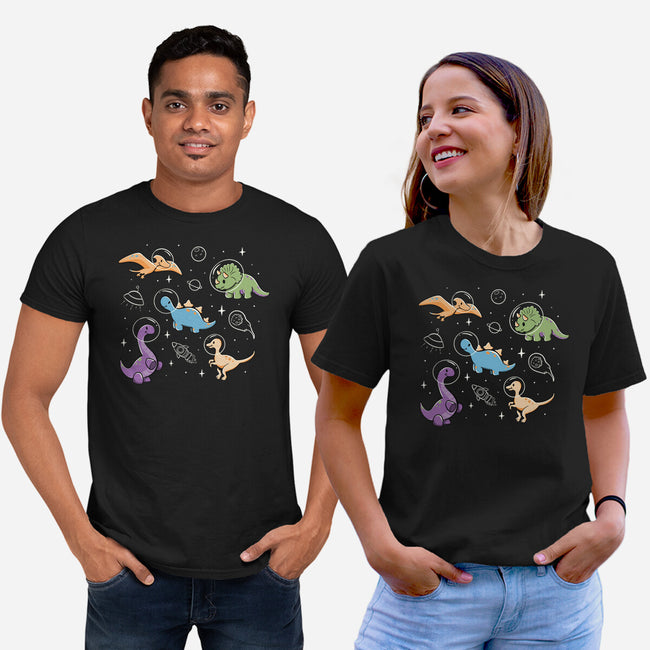 Dinostellar Space Dinosaurs-Unisex-Basic-Tee-tobefonseca