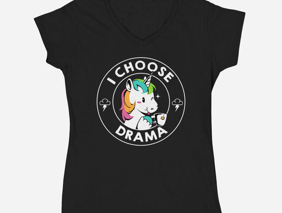 I Choose Drama Kawaii Unicorn