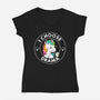 I Choose Drama Kawaii Unicorn-Womens-V-Neck-Tee-tobefonseca