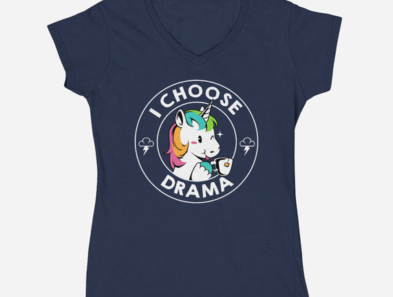 I Choose Drama Kawaii Unicorn