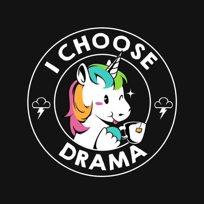 I Choose Drama Kawaii Unicorn-Unisex-Kitchen-Apron-tobefonseca
