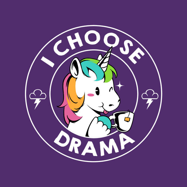I Choose Drama Kawaii Unicorn-None-Adjustable Tote-Bag-tobefonseca