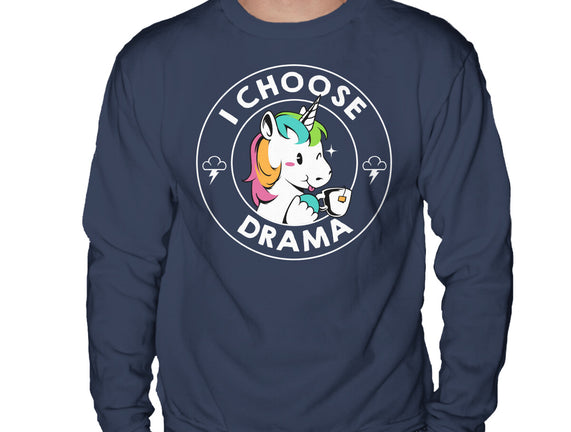 I Choose Drama Kawaii Unicorn