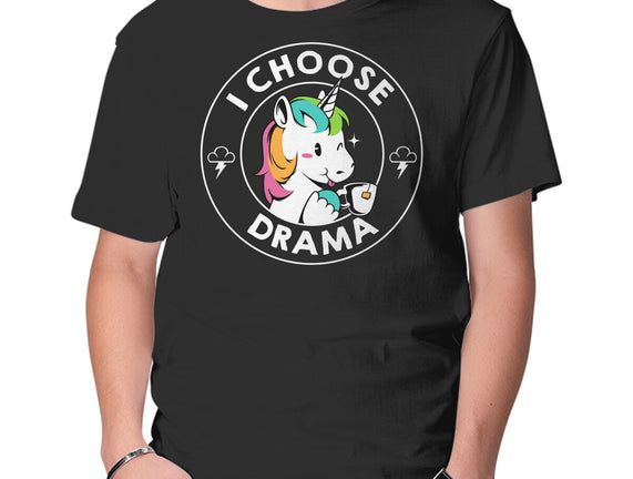 I Choose Drama Kawaii Unicorn