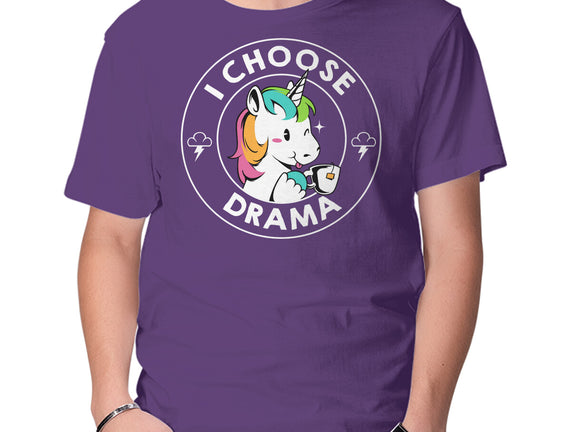 I Choose Drama Kawaii Unicorn