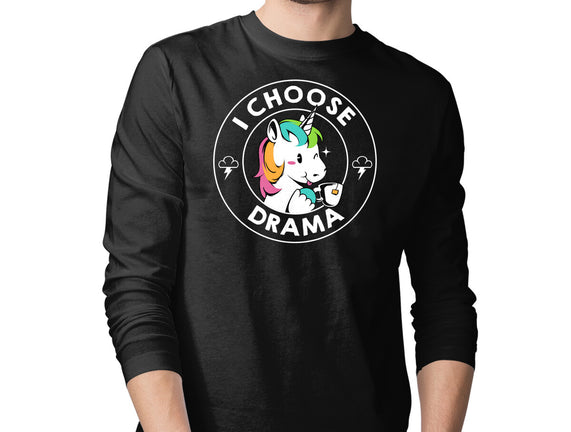 I Choose Drama Kawaii Unicorn