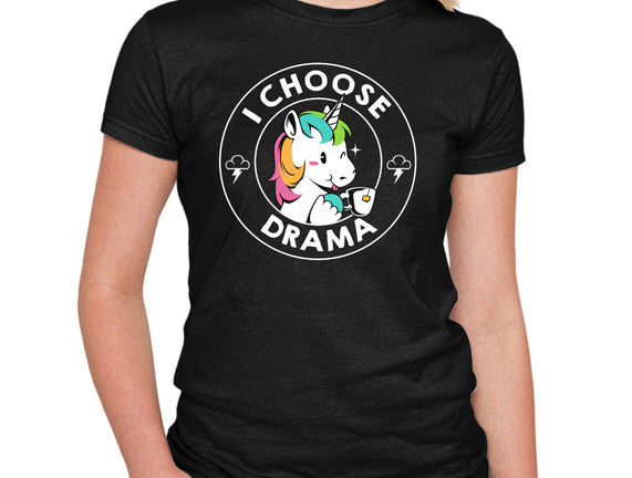 I Choose Drama Kawaii Unicorn