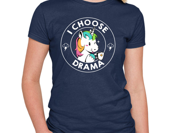 I Choose Drama Kawaii Unicorn