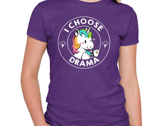 I Choose Drama Kawaii Unicorn