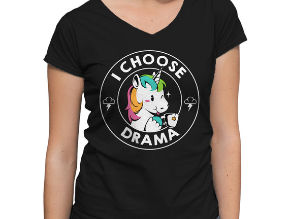 I Choose Drama Kawaii Unicorn