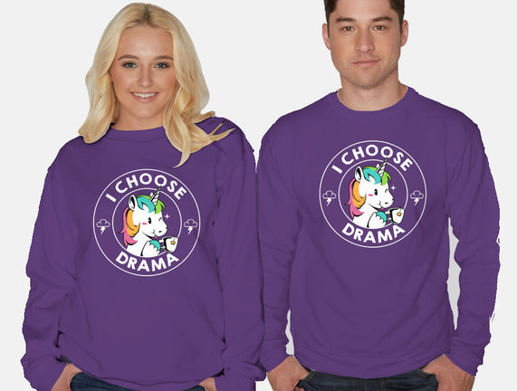 I Choose Drama Kawaii Unicorn