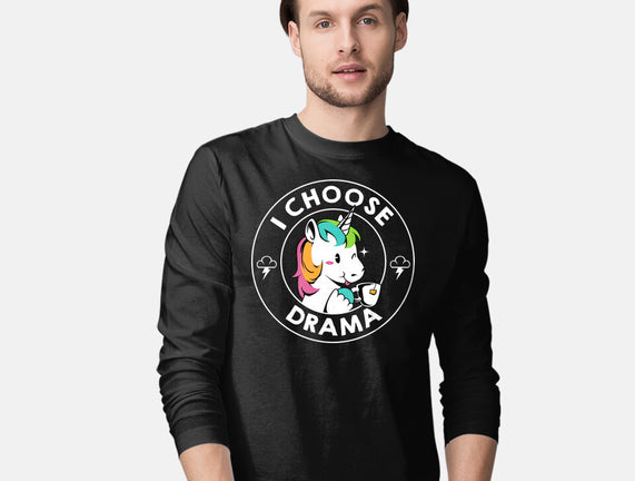 I Choose Drama Kawaii Unicorn
