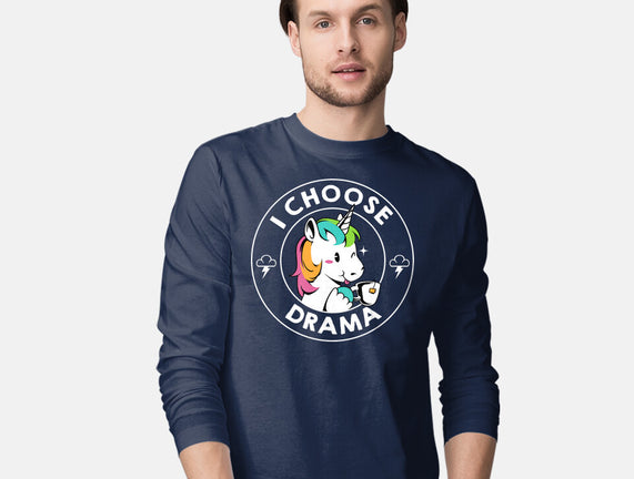 I Choose Drama Kawaii Unicorn
