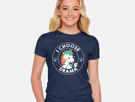 I Choose Drama Kawaii Unicorn