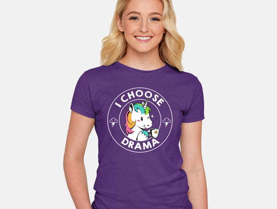 I Choose Drama Kawaii Unicorn