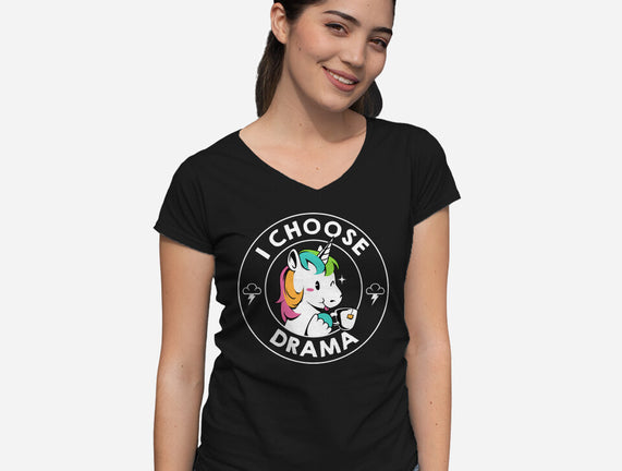 I Choose Drama Kawaii Unicorn