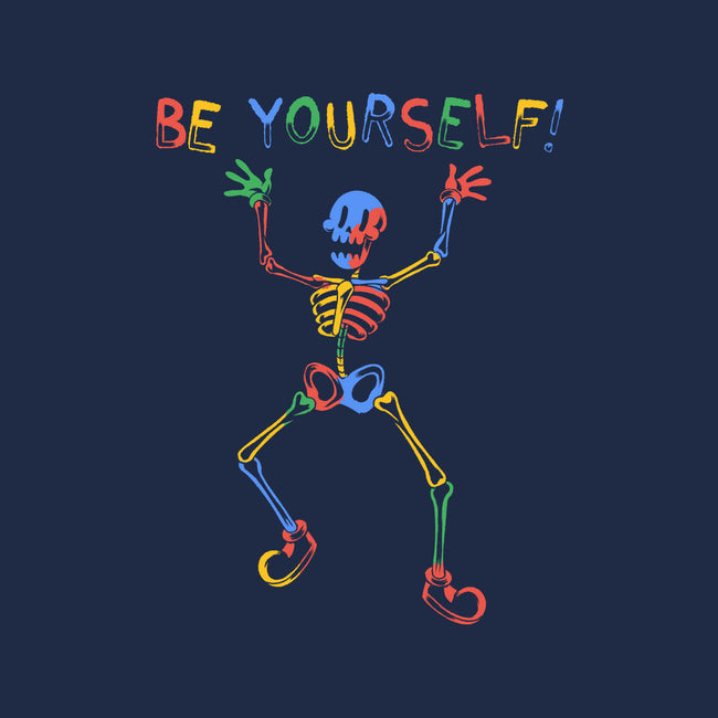 Colorful Skeleton Be Yourself-Mens-Premium-Tee-tobefonseca