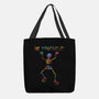 Colorful Skeleton Be Yourself-None-Basic Tote-Bag-tobefonseca