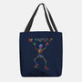 Colorful Skeleton Be Yourself-None-Basic Tote-Bag-tobefonseca