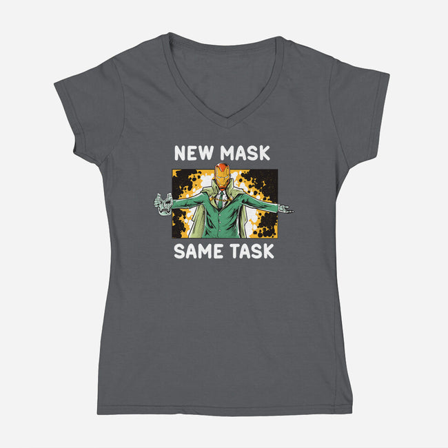 Same Task-Womens-V-Neck-Tee-Gleydson Barboza