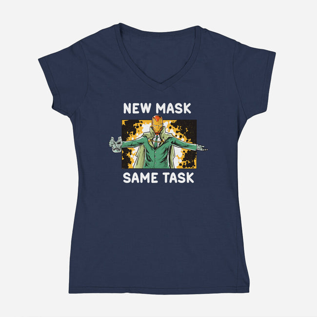 Same Task-Womens-V-Neck-Tee-Gleydson Barboza