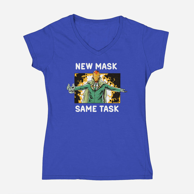 Same Task-Womens-V-Neck-Tee-Gleydson Barboza