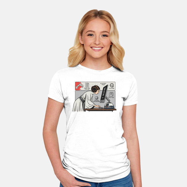 Calling Tatooine-Womens-Fitted-Tee-Popnotic