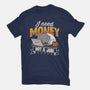 Need Money Not A Job-Womens-Fitted-Tee-Popnotic