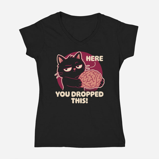 Here You Dropped This-Womens-V-Neck-Tee-Popnotic
