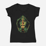 Dooms Day-Womens-V-Neck-Tee-Gleydson Barboza