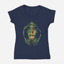 Dooms Day-Womens-V-Neck-Tee-Gleydson Barboza