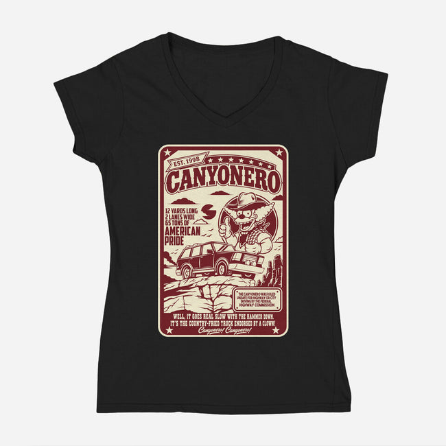 Canyonero-Womens-V-Neck-Tee-CarloJ1956