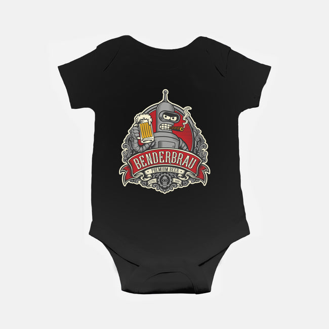 Brewed By Robots Approved-Baby-Basic-Onesie-CarloJ1956