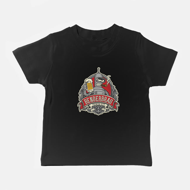 Brewed By Robots Approved-Baby-Basic-Tee-CarloJ1956