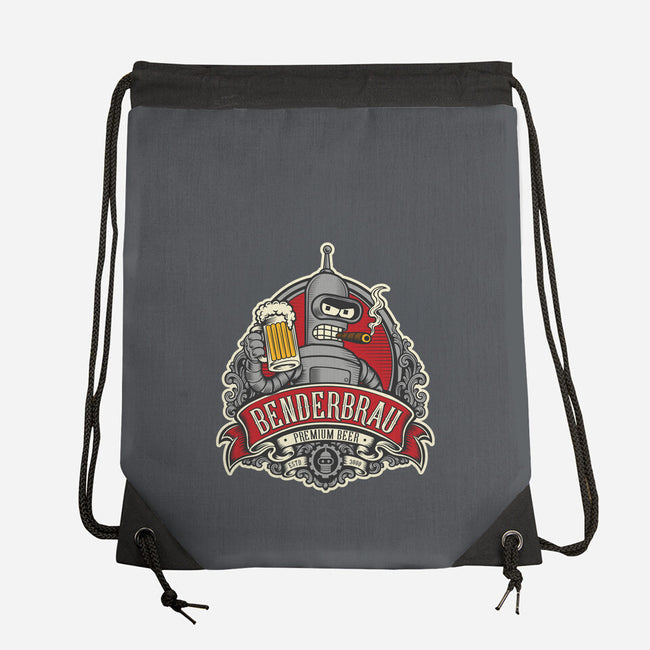 Brewed By Robots Approved-None-Drawstring-Bag-CarloJ1956