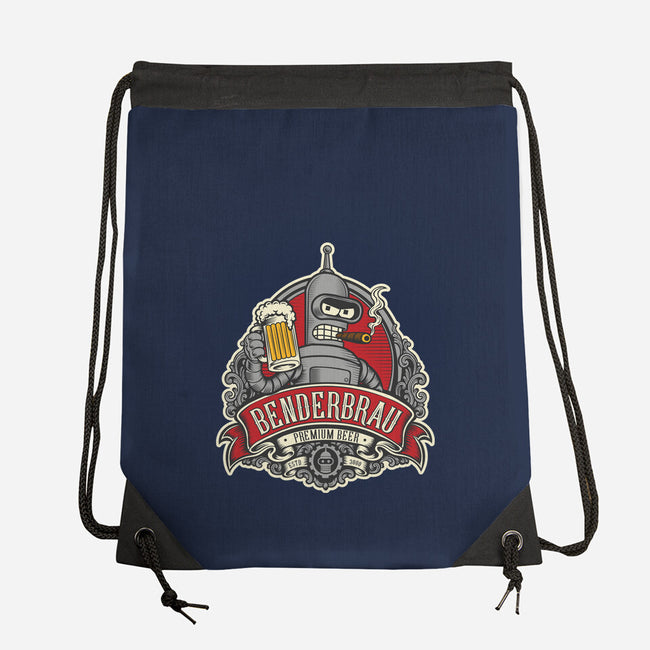 Brewed By Robots Approved-None-Drawstring-Bag-CarloJ1956
