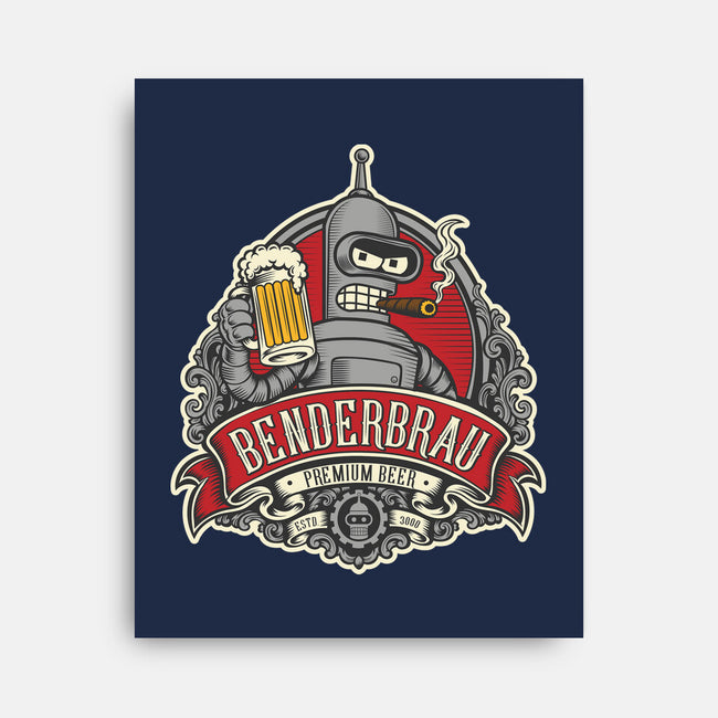 Brewed By Robots Approved-None-Stretched-Canvas-CarloJ1956