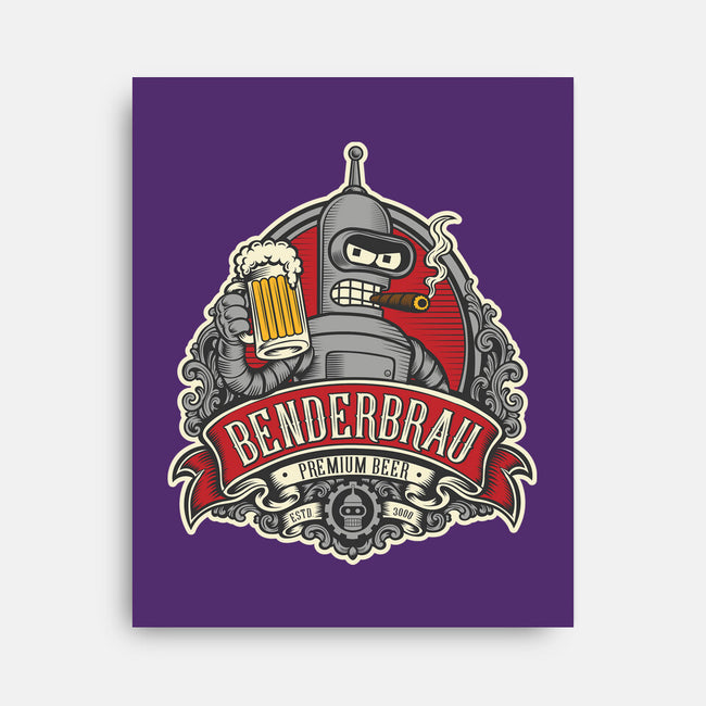 Brewed By Robots Approved-None-Stretched-Canvas-CarloJ1956
