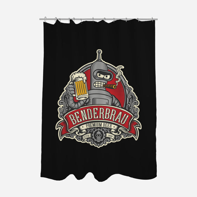 Brewed By Robots Approved-None-Polyester-Shower Curtain-CarloJ1956