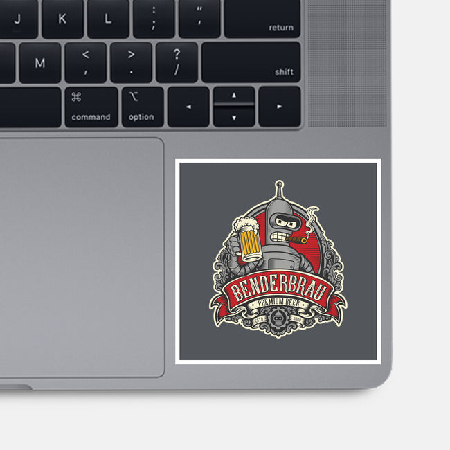 Brewed By Robots Approved-None-Glossy-Sticker-CarloJ1956