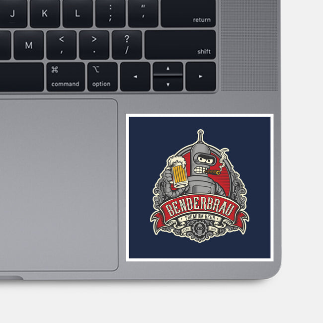 Brewed By Robots Approved-None-Glossy-Sticker-CarloJ1956