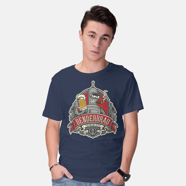 Brewed By Robots Approved-Mens-Basic-Tee-CarloJ1956